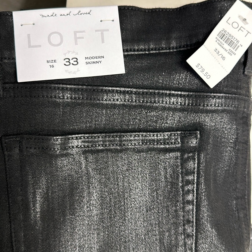 LOFT Modern Skinny Jet Black Denim